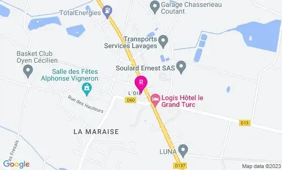 Localisation Restaurant  Chez Elisa