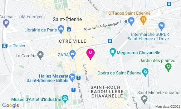 Localisation Le Bistrot de Vingré