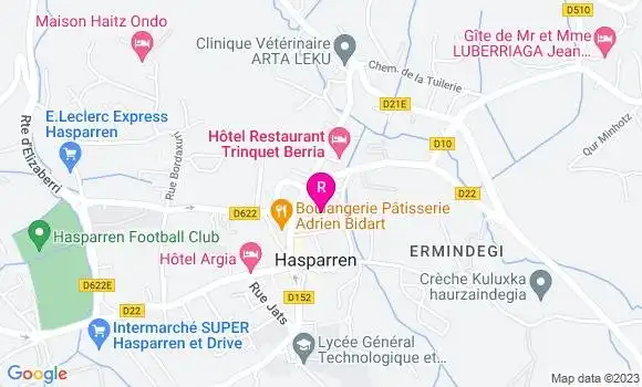 Localisation Restaurant  Mimi Ostatua