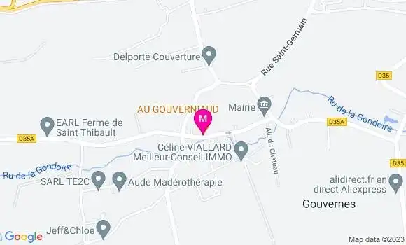 Localisation Restaurant  Au Gouverniaud