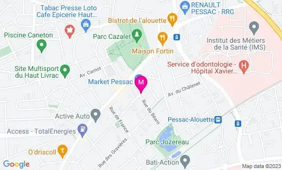 Localisation Le Bistrot de France