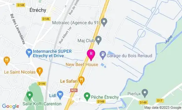 Localisation Restaurant  New Beef House