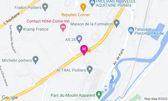 Localisation Le Bistrot du Marché de Gros