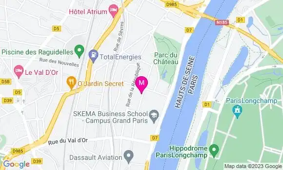 Localisation Restaurant  Le Qg