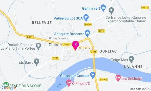 Localisation Restaurant  Willeric