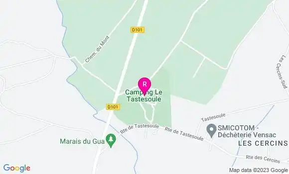 Localisation Restaurant  Camping Tastesoule