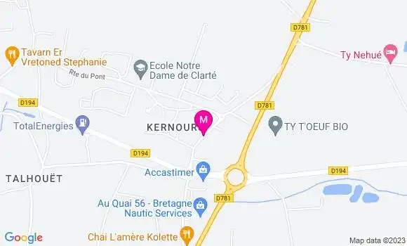 Localisation Crêperie du Bonhomme