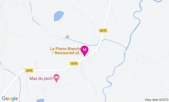 Localisation Restaurant  La Pierre Blanche