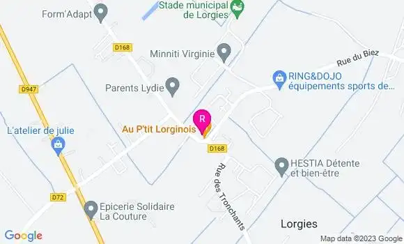 Localisation Restaurant  Au P