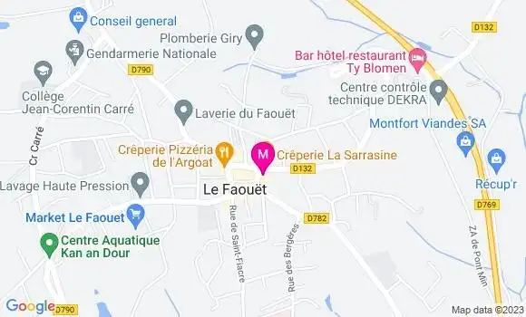 Localisation Pizzeria La Riviera