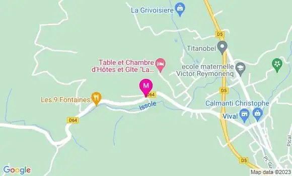 Localisation Pizzeria Les 9 Fontaines