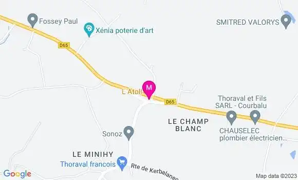 Localisation Restaurant  L
