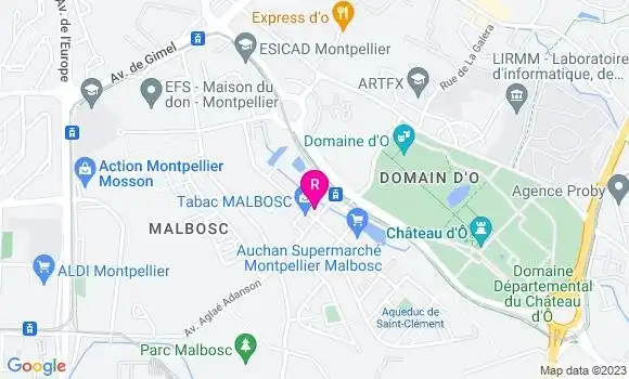 Localisation Restaurant  Les Fontaines de Malbosc
