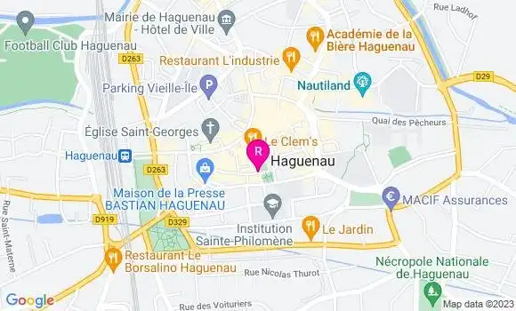 Localisation Restaurant  Le Comptoir des Loges