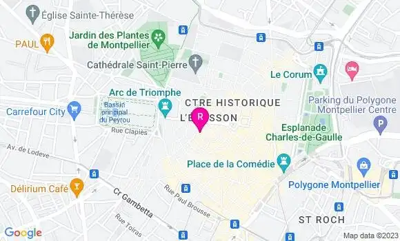 Localisation Bistrot Sainte Anne