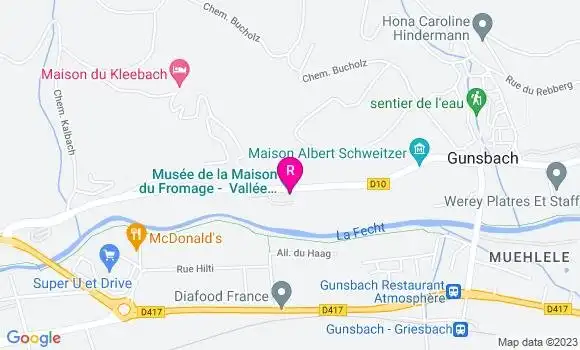 Localisation Le Restaurant de la Maison du Fromage