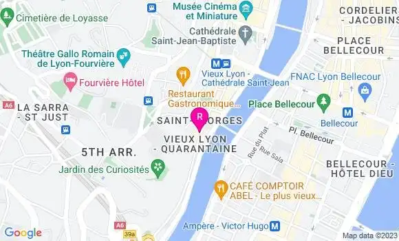 Localisation Restaurant Bar Le Comptoir des Buvards