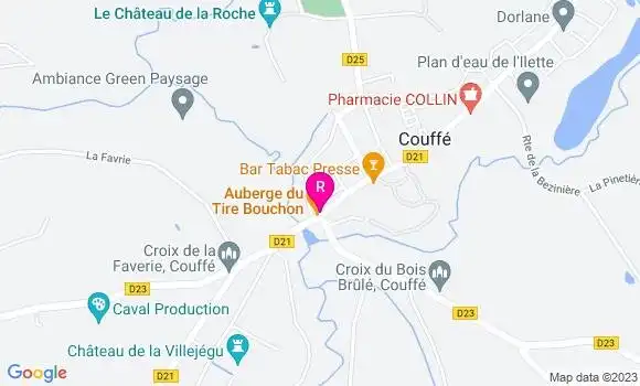 Localisation Auberge du Tire Bouchon