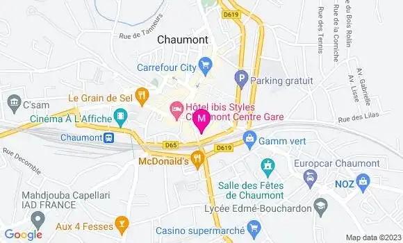 Localisation Restaurant  Le Tandem
