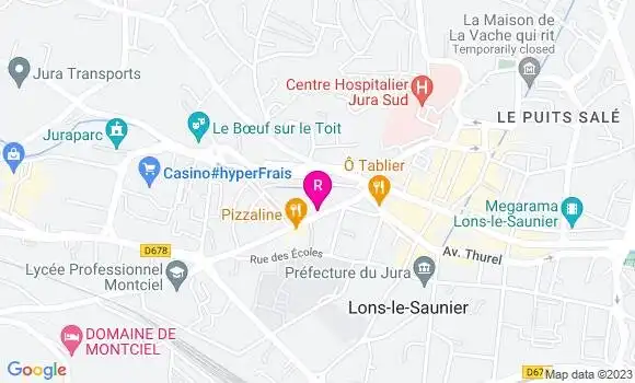 Localisation Restaurant  Le Relais des Salines