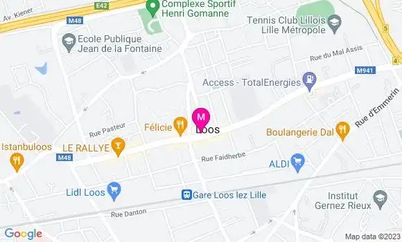 Localisation Restaurant  Loos