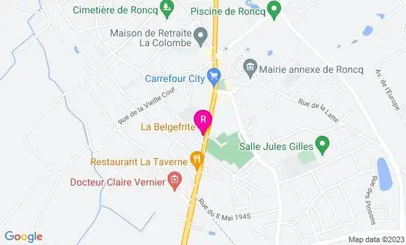 Localisation Restaurant  La Belgefrite
