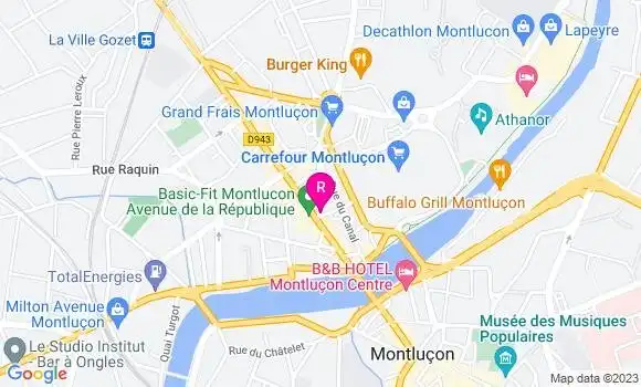 Localisation Restaurant Bar Les Variétés