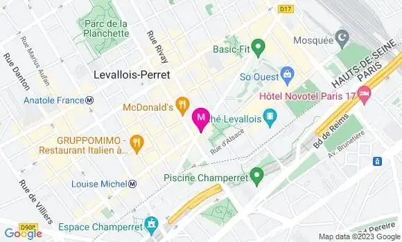 Localisation Le Bistrot du Parc