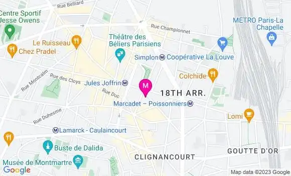 Localisation Bistrot Le Simart