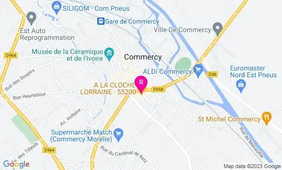 Localisation Restaurant  Point Central