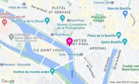 Localisation Restaurant Bar Les Nautes