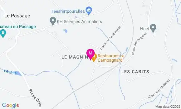Localisation Restaurant  Le Campagnard