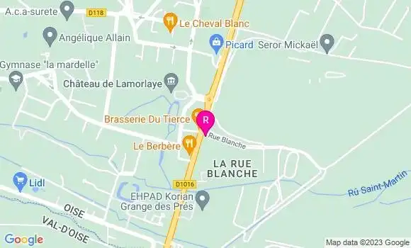 Localisation Restaurant Asiatique Royal de Lamorlaye