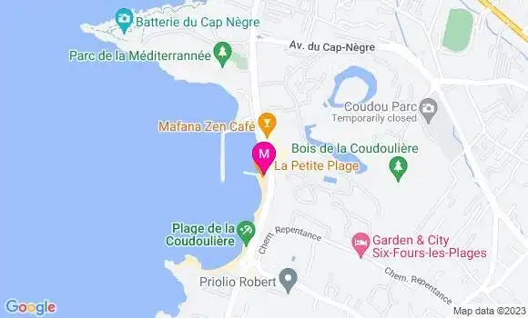 Localisation Restaurant  La Petite Plage