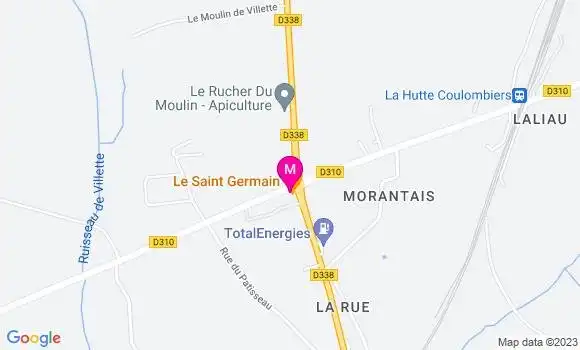Localisation Restaurant  Le Saint Germain