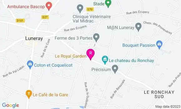 Localisation Restaurant  Le Royal Garden
