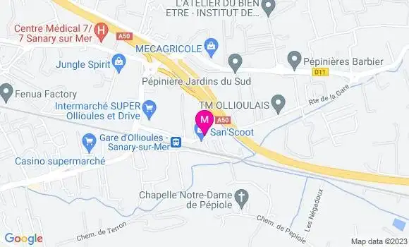 Localisation Pizzeria Le Saphir