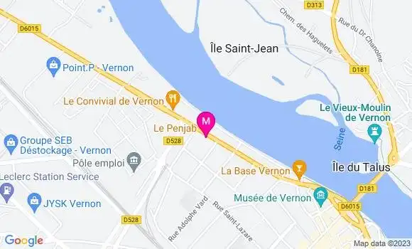 Localisation Restaurant Pakistanais Le Penjab