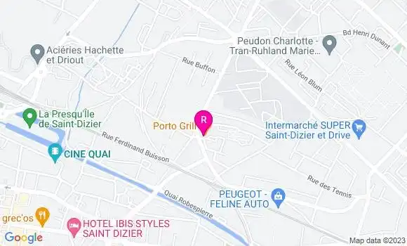 Localisation Restaurant Grill Porto Grill