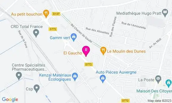 Localisation Restaurant  El Gaucho