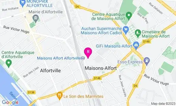 Localisation Restaurant  Café de la Gare
