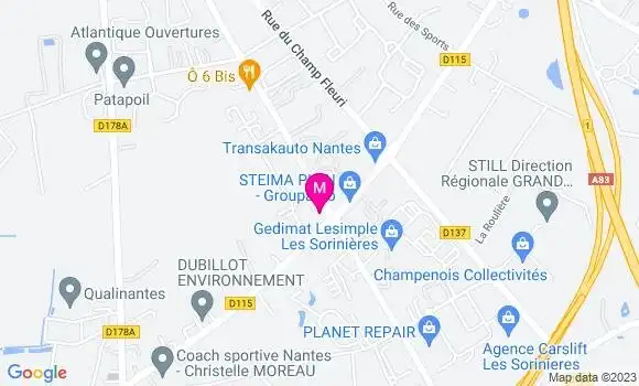Localisation Restaurant  Le Floral
