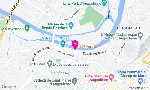 Localisation Restaurant Tapas Le River 102