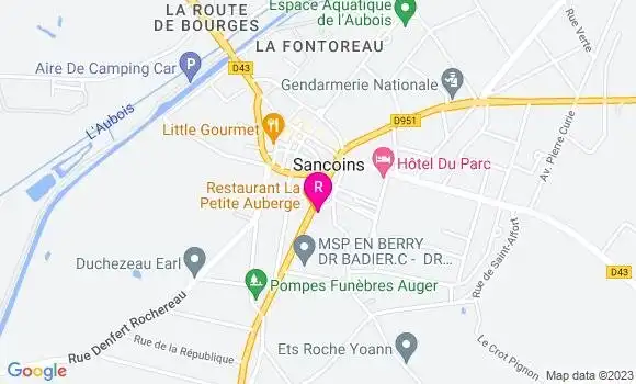 Localisation La Petite Auberge