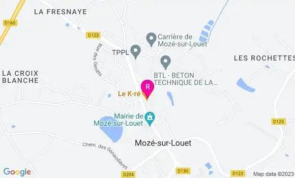 Localisation Restaurant  Le K Ré