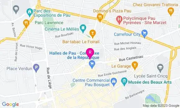 Localisation Brasserie du Marché