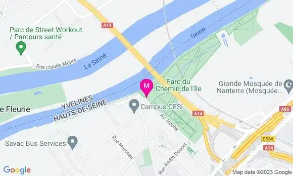Localisation Restaurant  Le Pavillon des Berges
