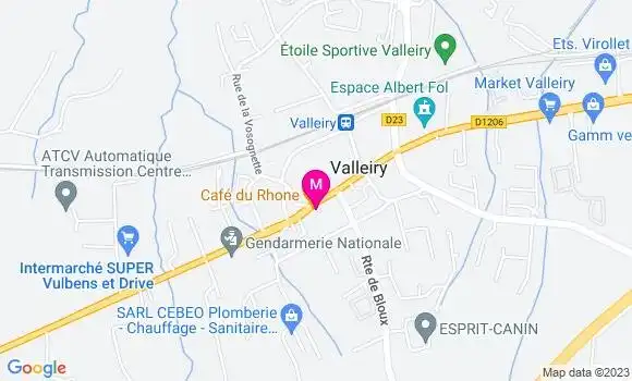 Localisation Restaurant  Le Café du Rhône