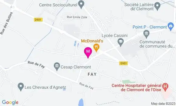 Localisation Restaurant  Le P