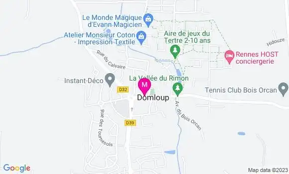 Localisation Restaurant  Ordinaire de Domloup